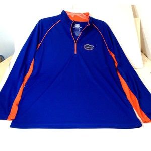 Florida Gators University Of Florida Zip Long Sleeve Jersey Adult Size L Stadium